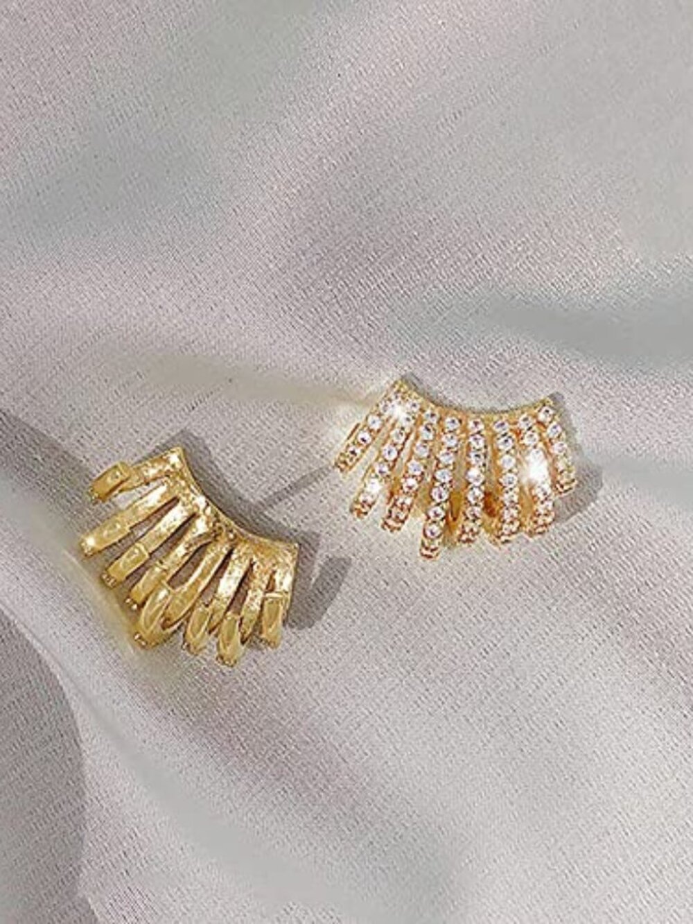 Claw Cuff‎ Stud Earrings for Women, Zircon Needle Earrings for Women